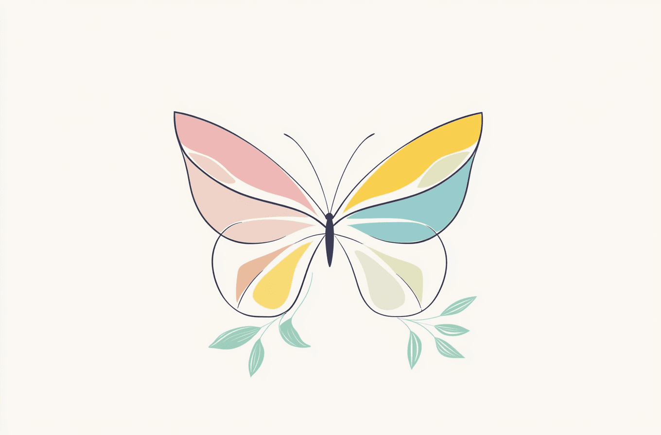 Butterfly Echo original repeating artwork