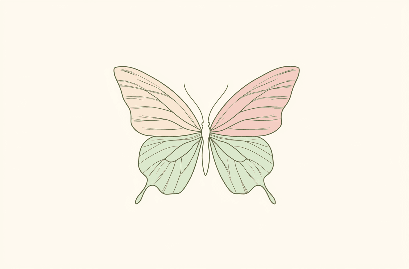Butterfly Hue original repeating artwork