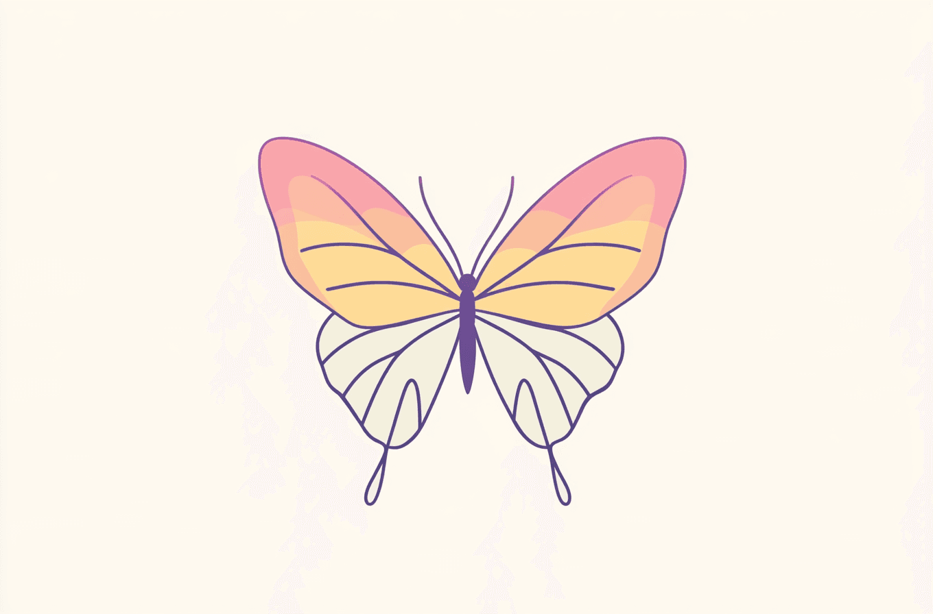 Butterfly Pals original repeating artwork
