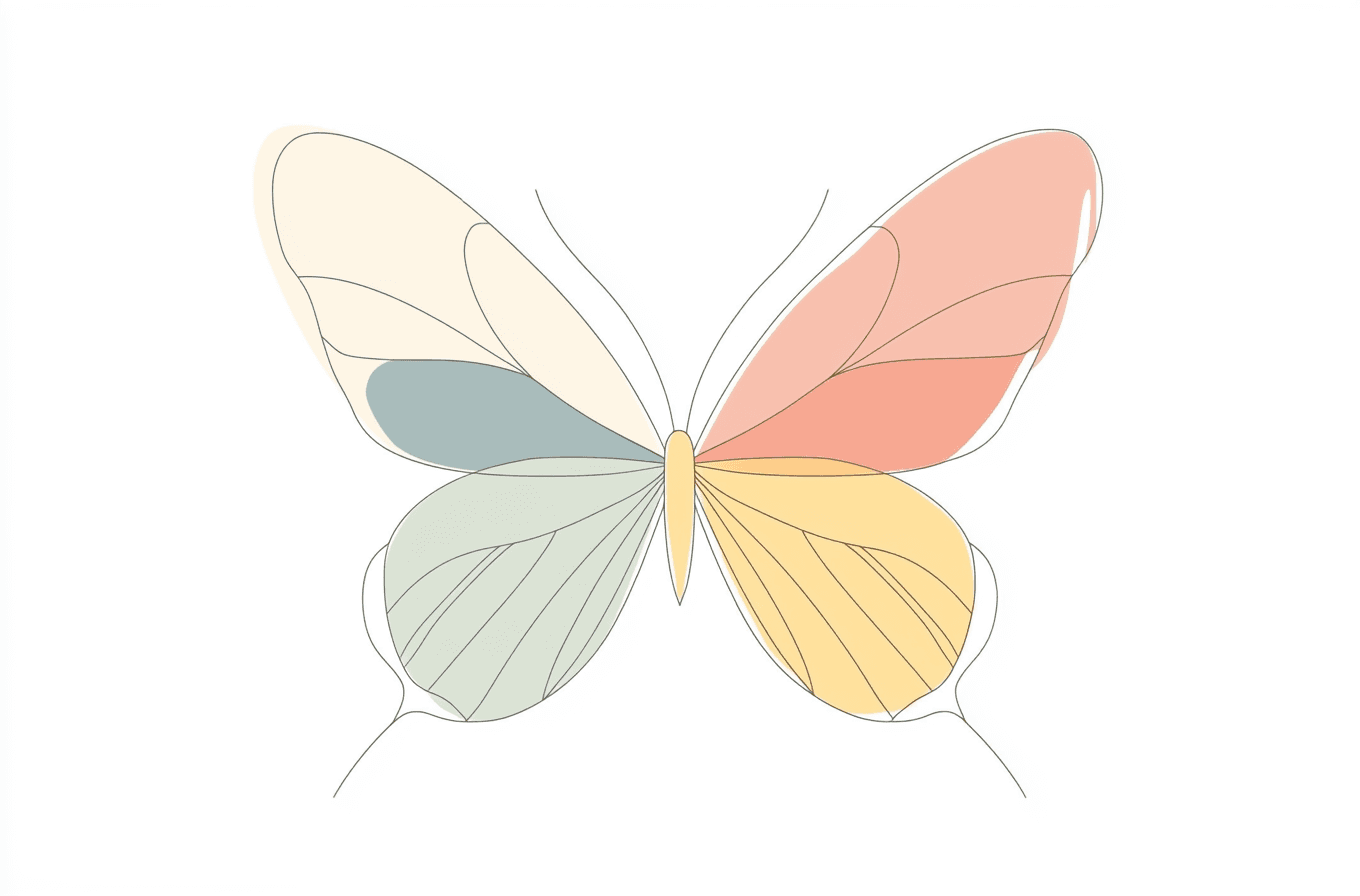 Butterfly Beats original repeating artwork