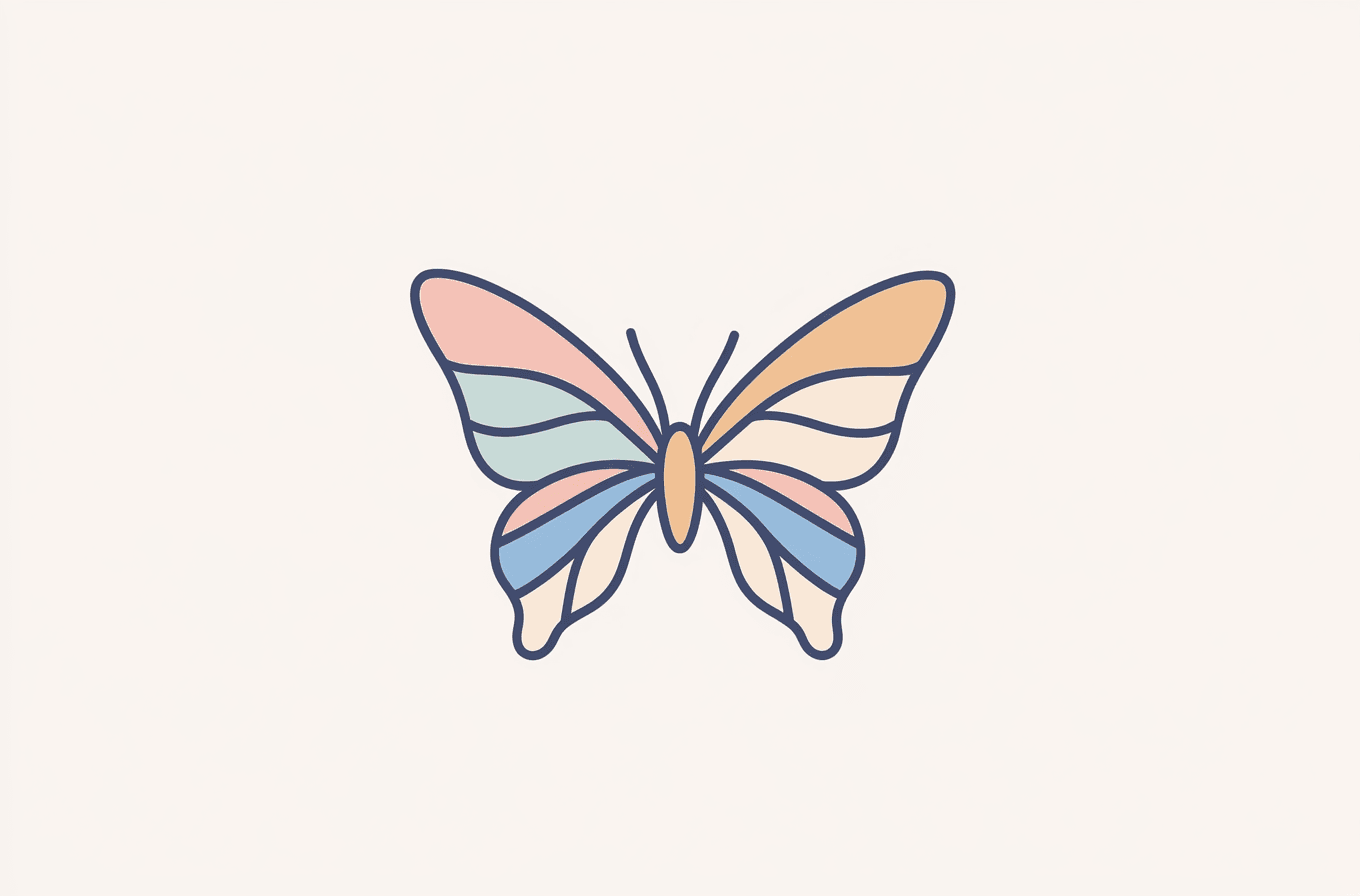 Butterfly Pastel original repeating artwork
