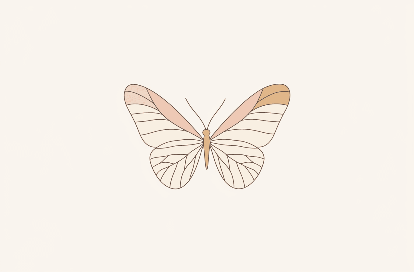 Butterfly Flip original repeating artwork