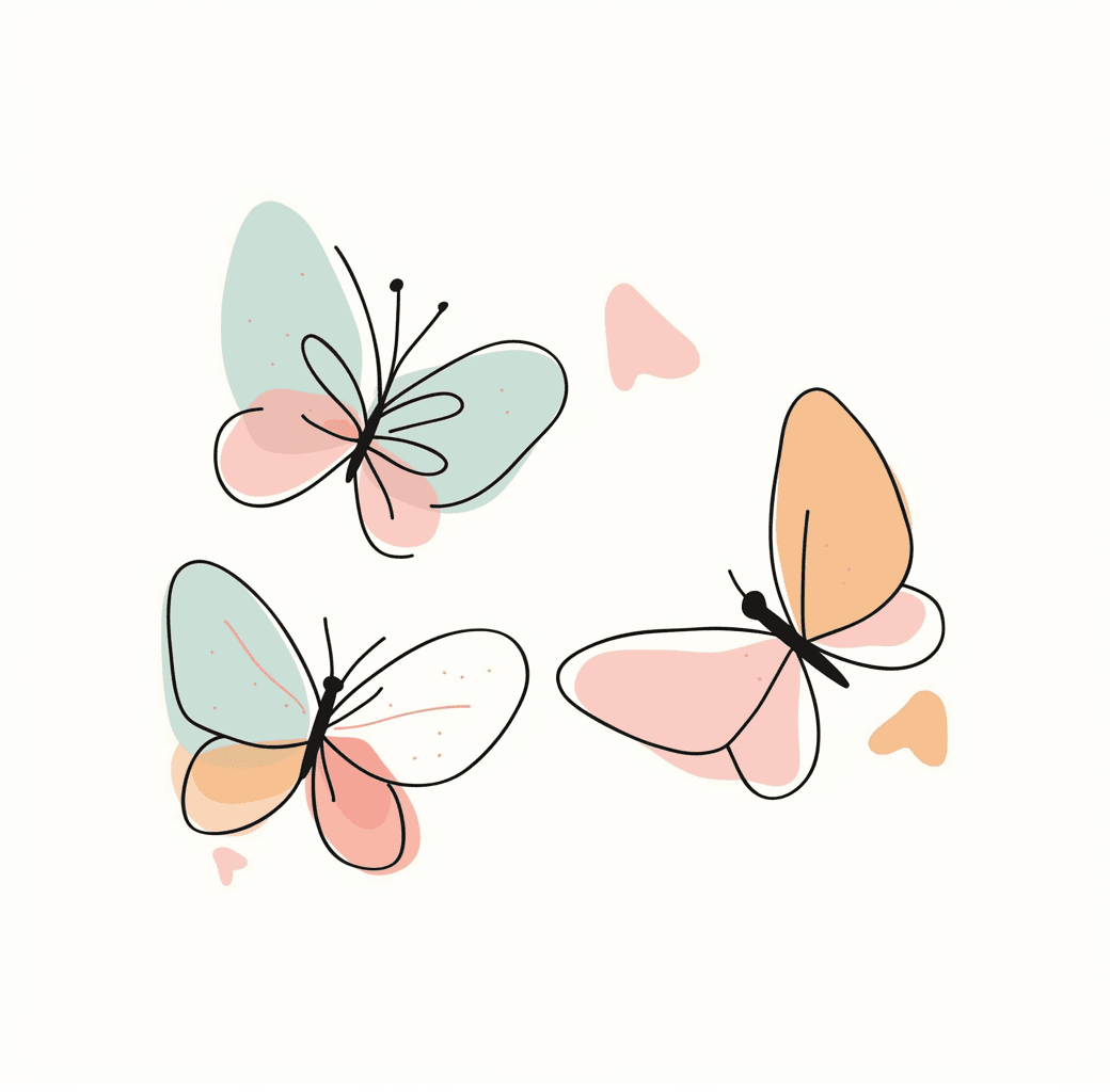 Butterfly Flow original repeating artwork