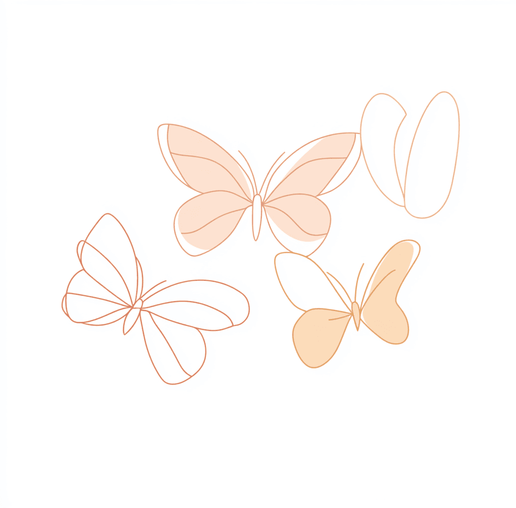Butterfly Seek original repeating artwork