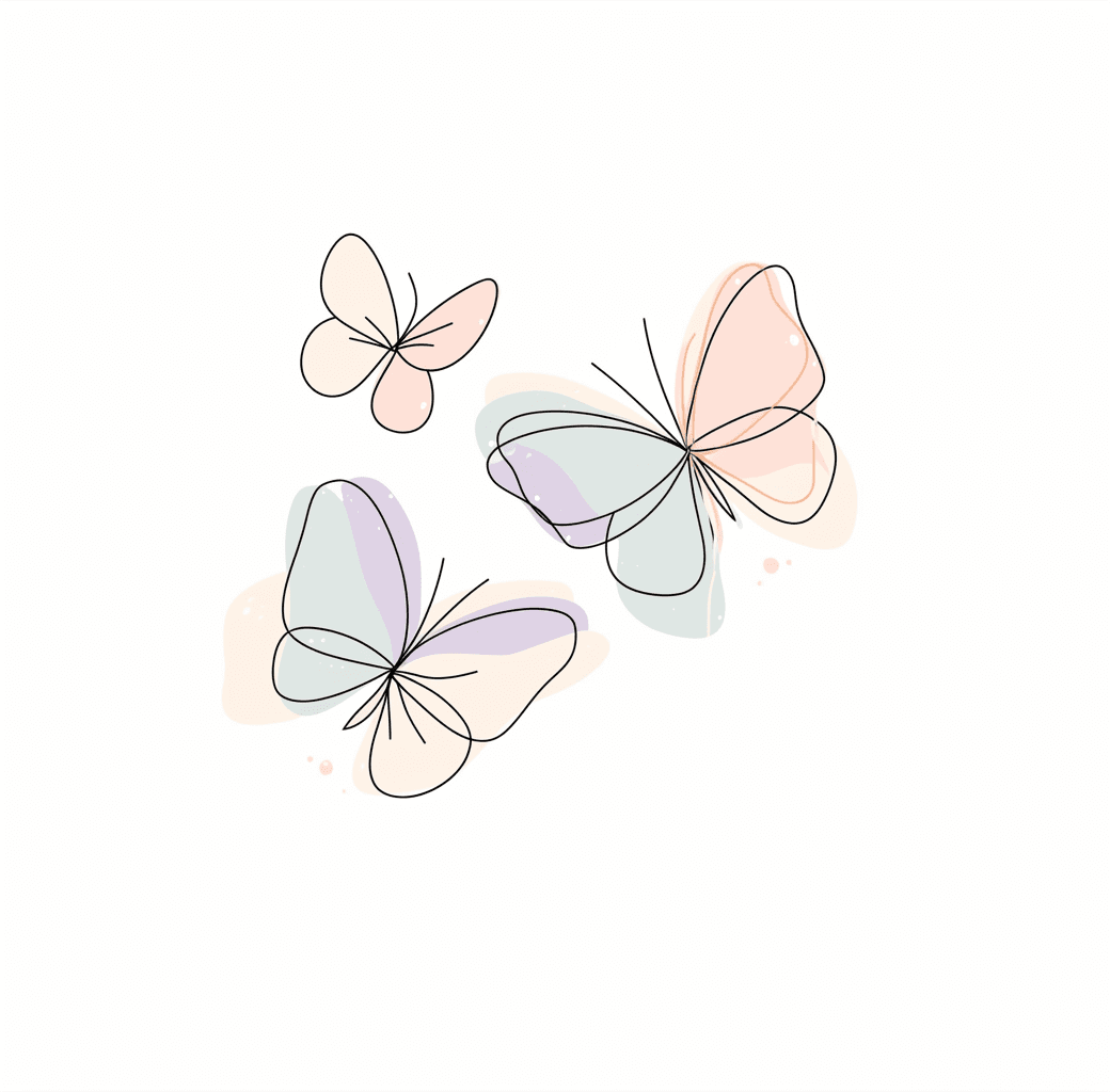Butterfly Shine original repeating artwork