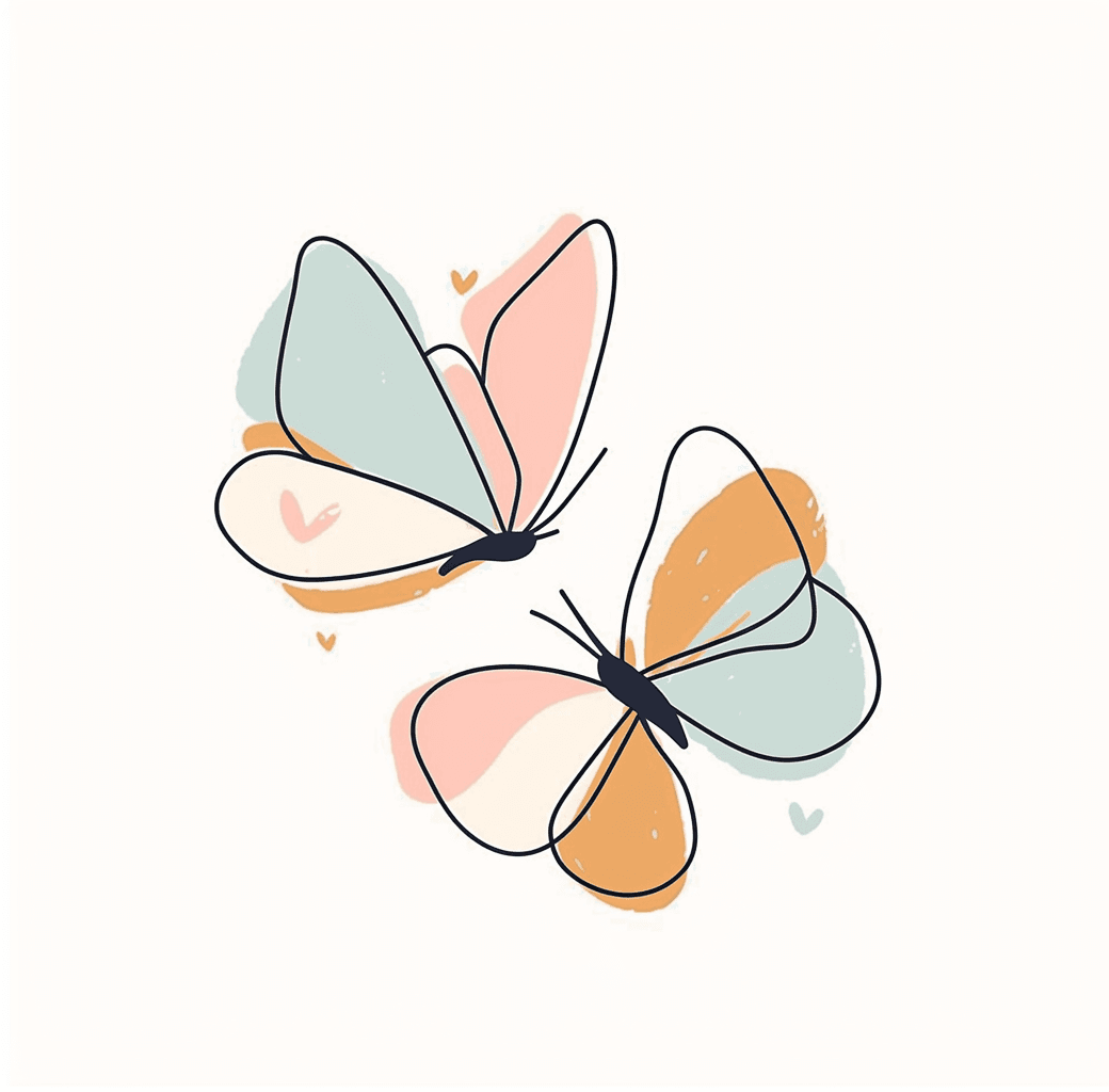 Butterfly Sunlit original repeating artwork