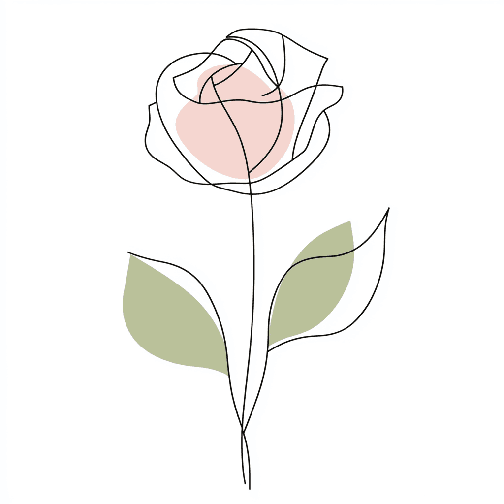 Line Rose Fair original repeating artwork