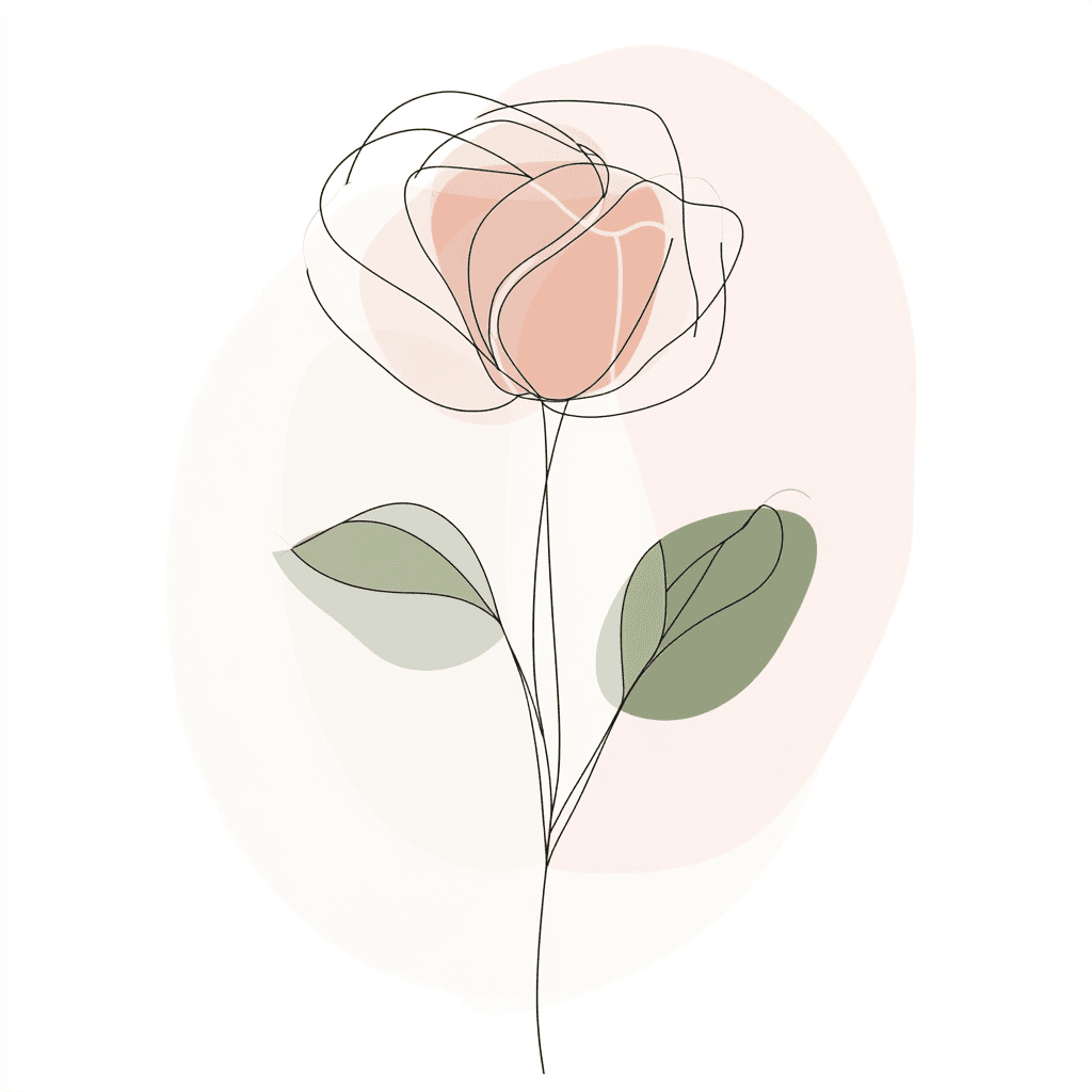 Line Rose Parade original repeating artwork