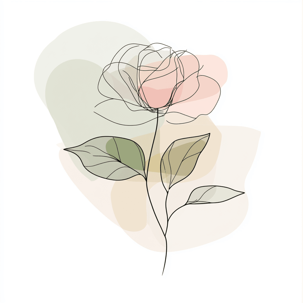 Line Rose Pop original repeating artwork