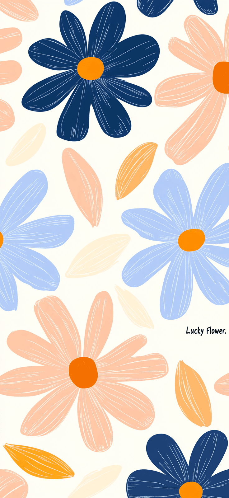 Blossom Sunlit original repeating artwork