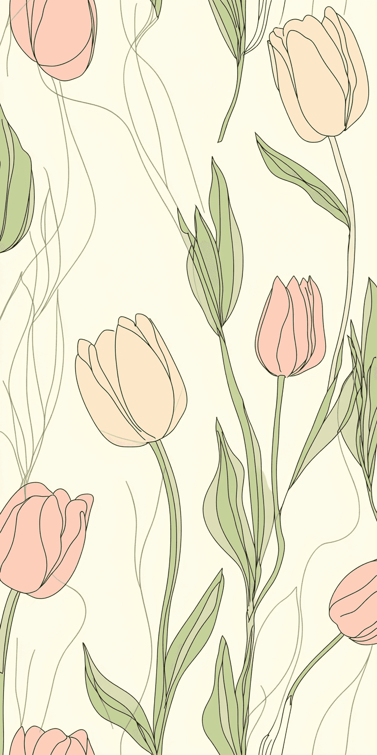 Tulip Fair original repeating artwork