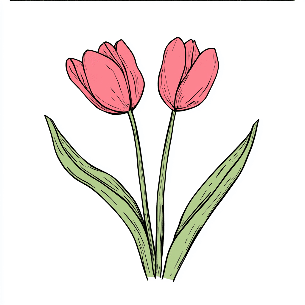 Tulip 065 original repeating artwork