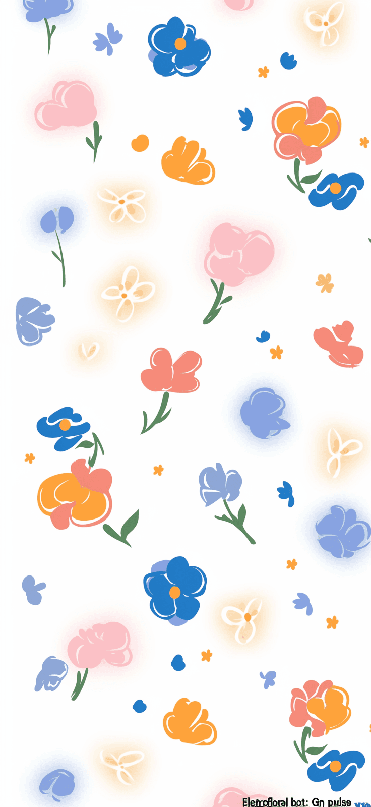Cartoon Blossom Carnival original repeating artwork