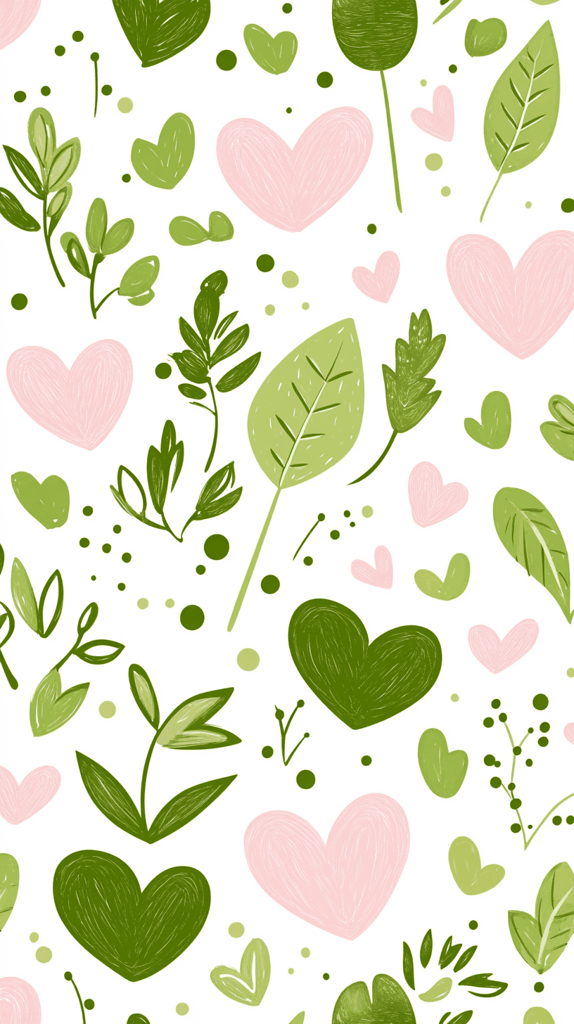Heart Gleam original repeating artwork