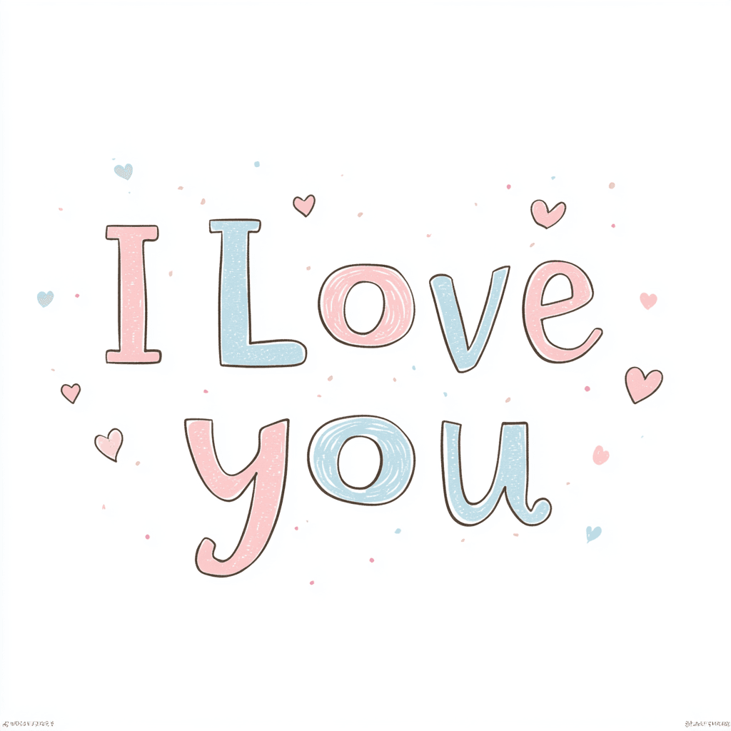 Love You Tune original repeating artwork