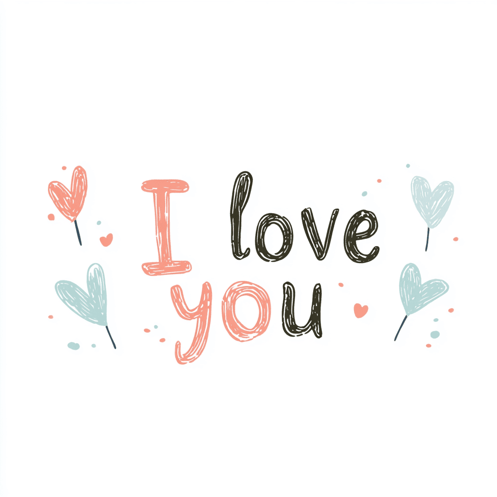 Love You Club original repeating artwork