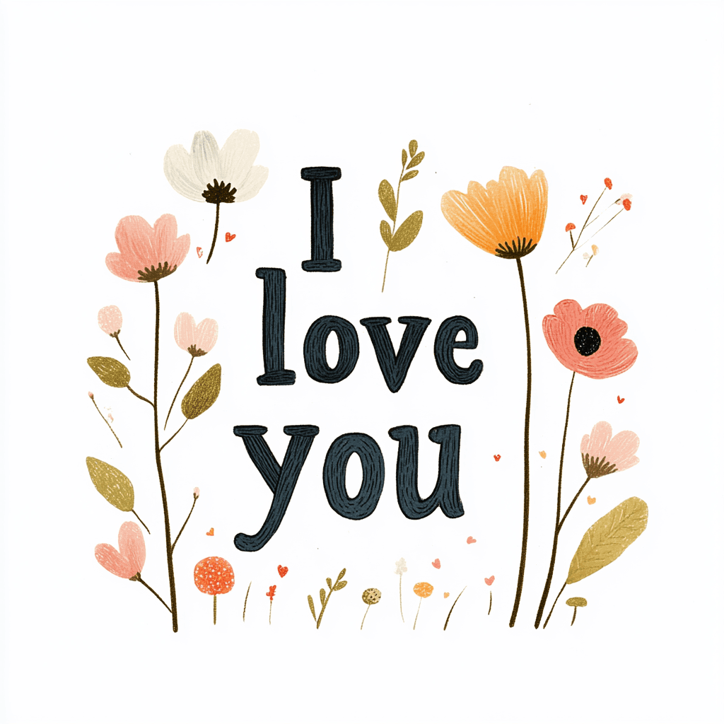 Love You Pop original repeating artwork