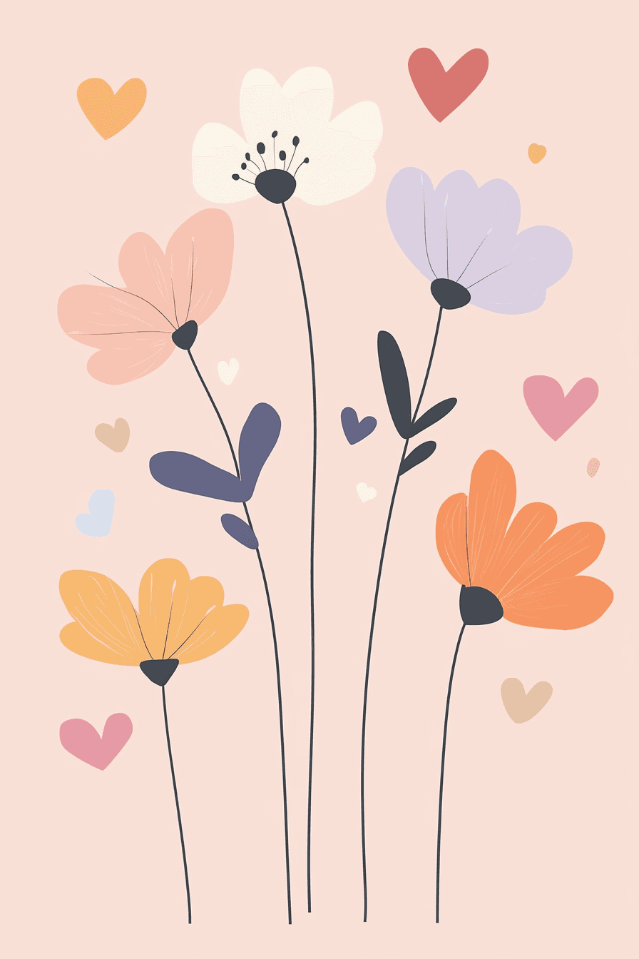Blossom Seek original repeating artwork
