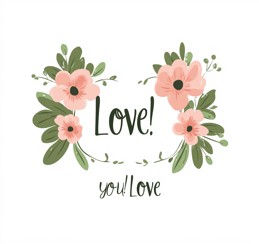 Love You Beats original repeating artwork