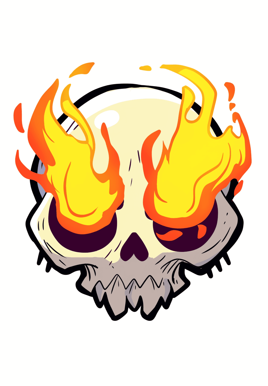 Skull Midnight original repeating artwork