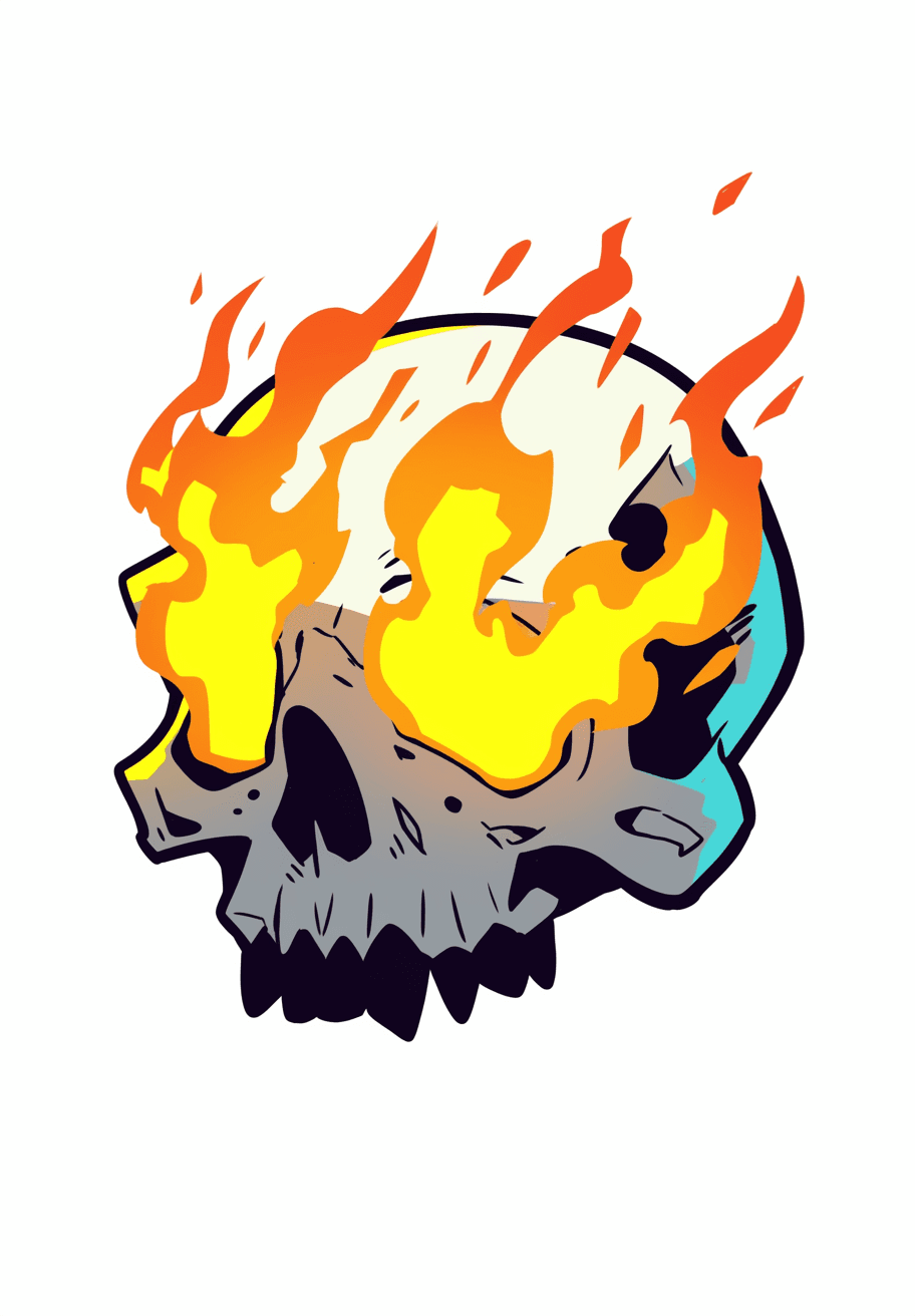 Skull Starlight original repeating artwork