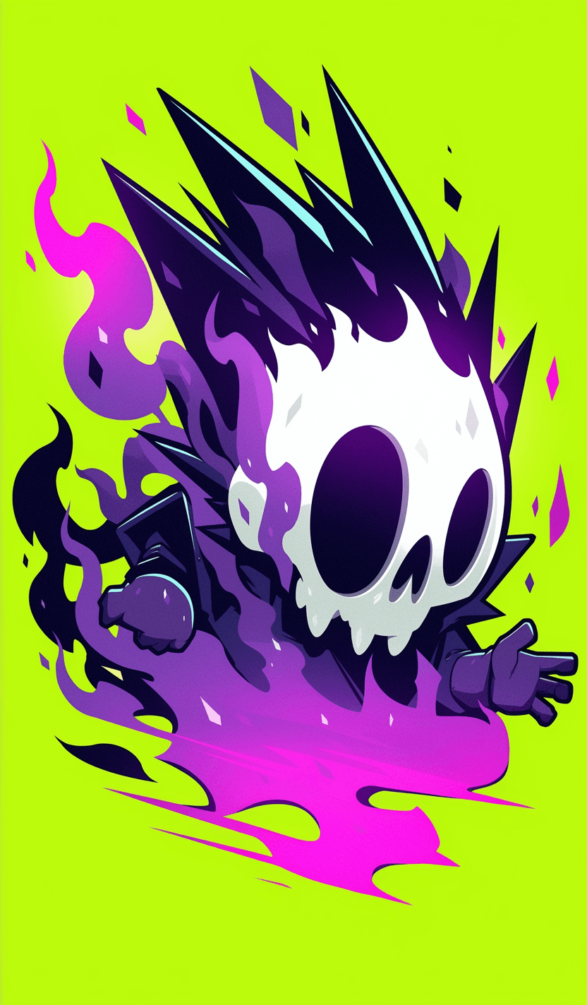 Skull Drift original repeating artwork