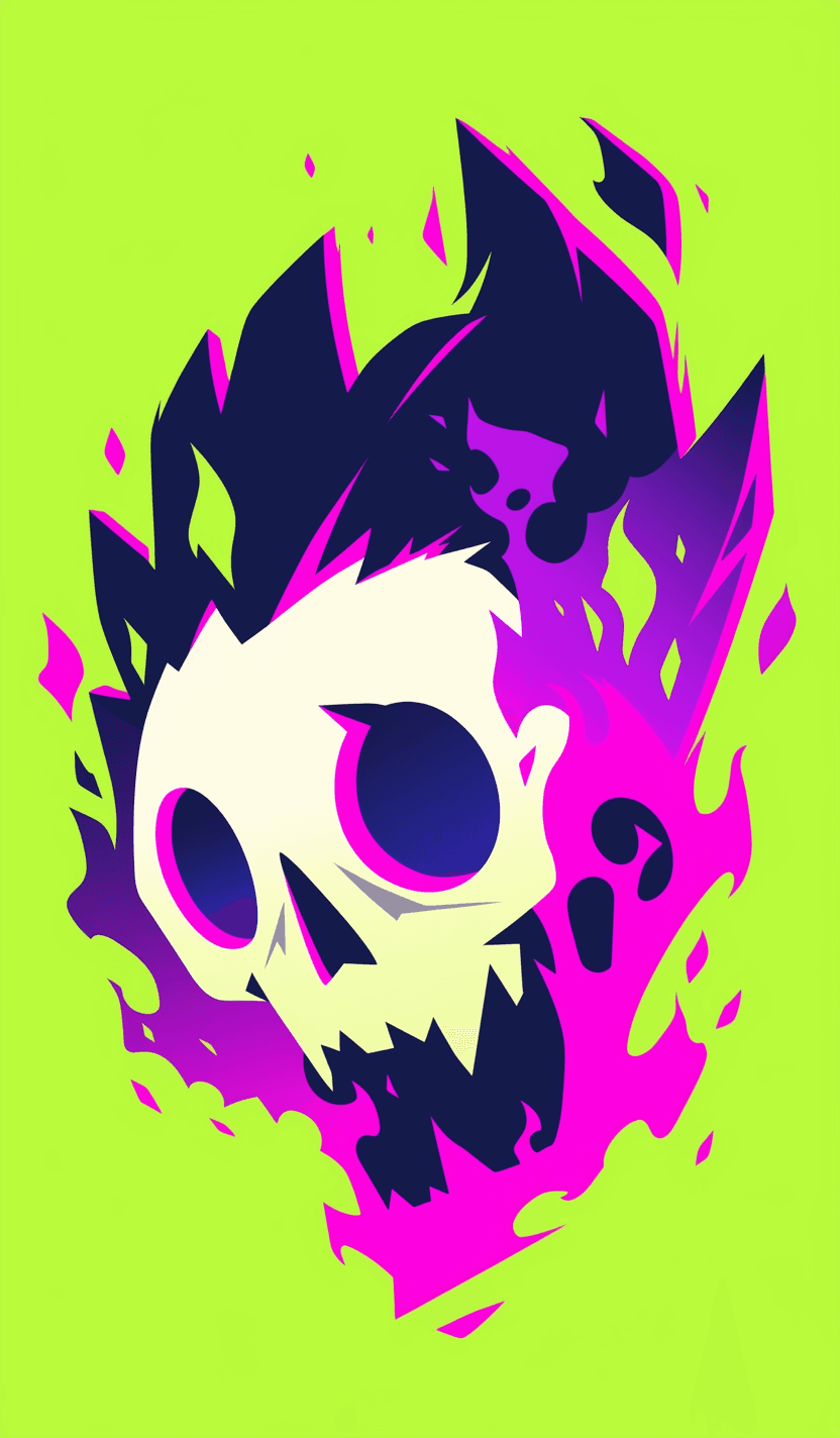 Skull Festival original repeating artwork