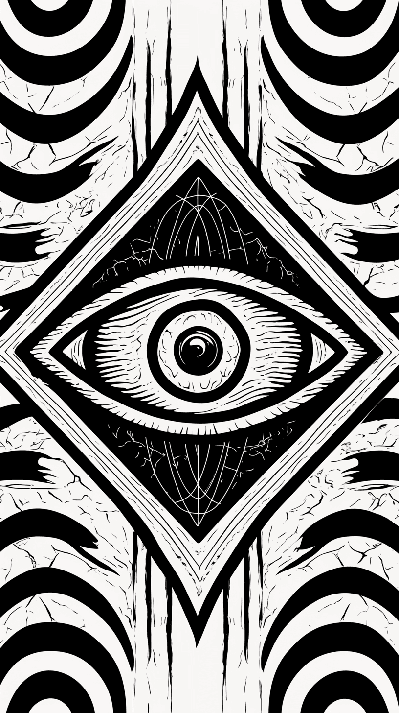 Eye Gleam original repeating artwork