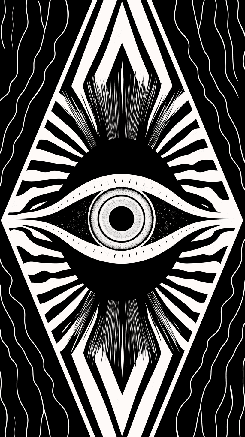 Eye Silver original repeating artwork