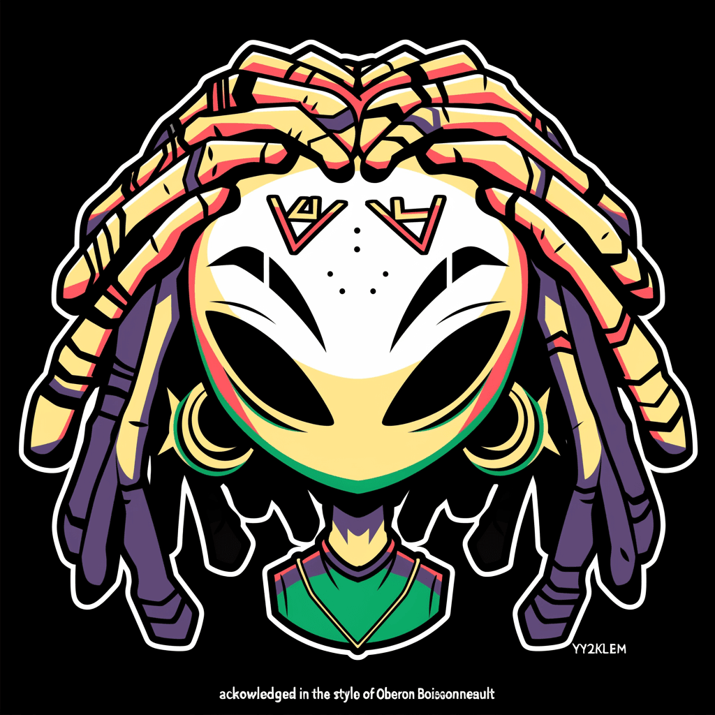 Skull Burst original repeating artwork