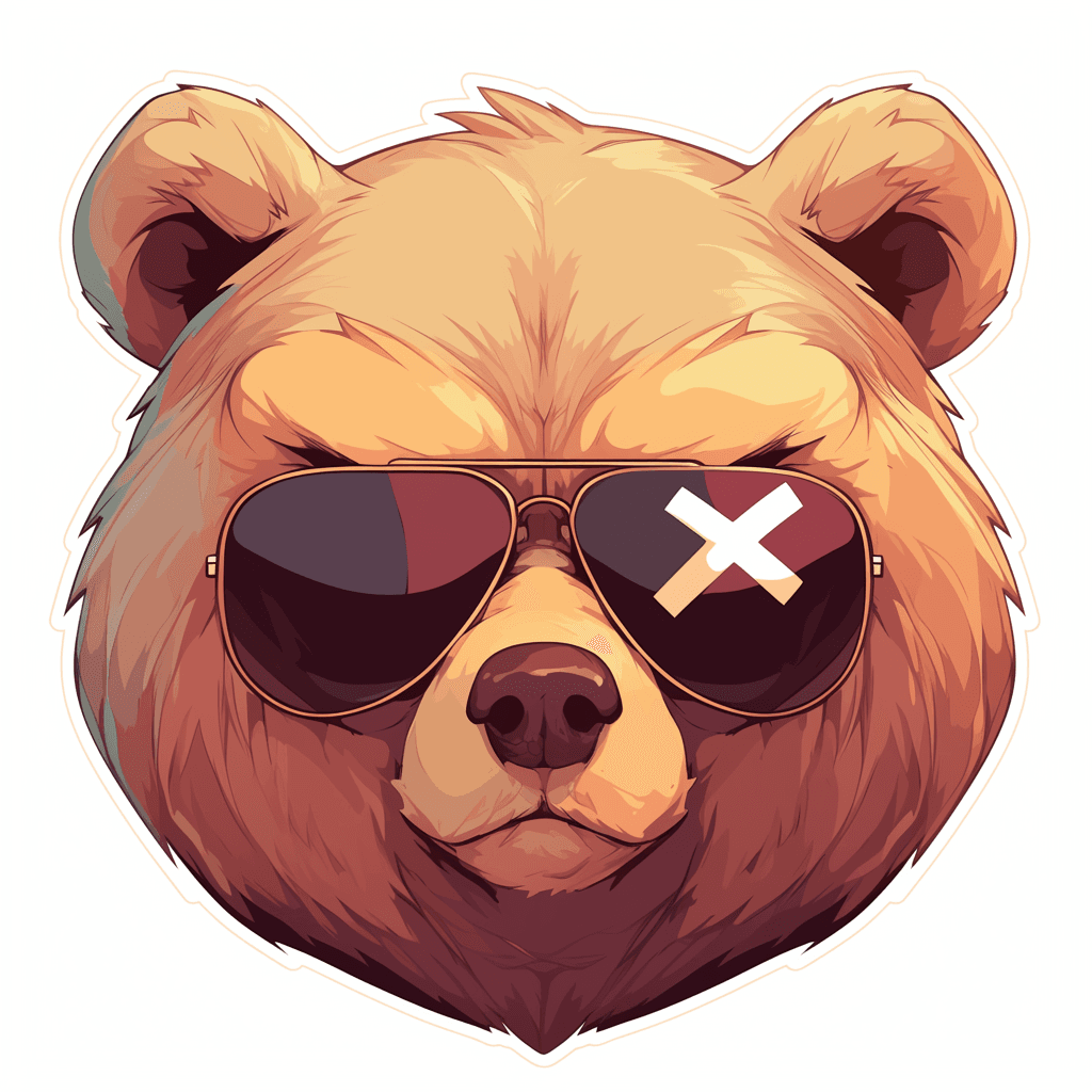 Bear Zip original repeating artwork