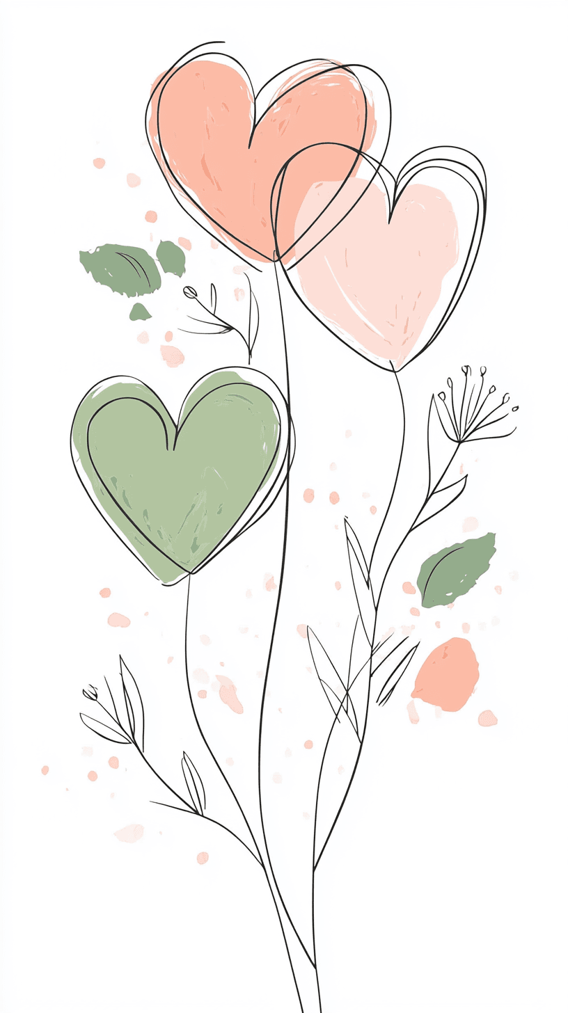 Heart Slide original repeating artwork