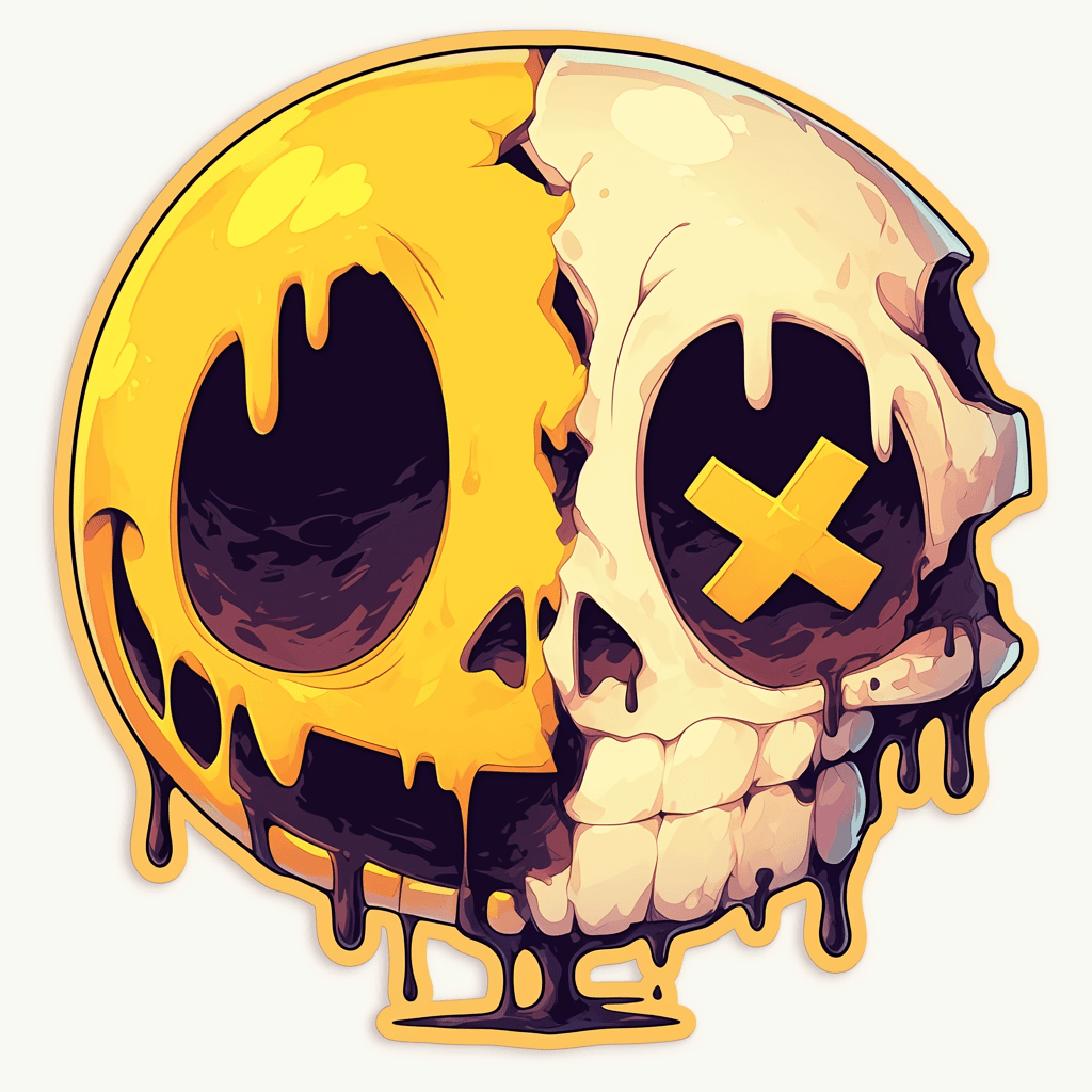 Skull Session original repeating artwork