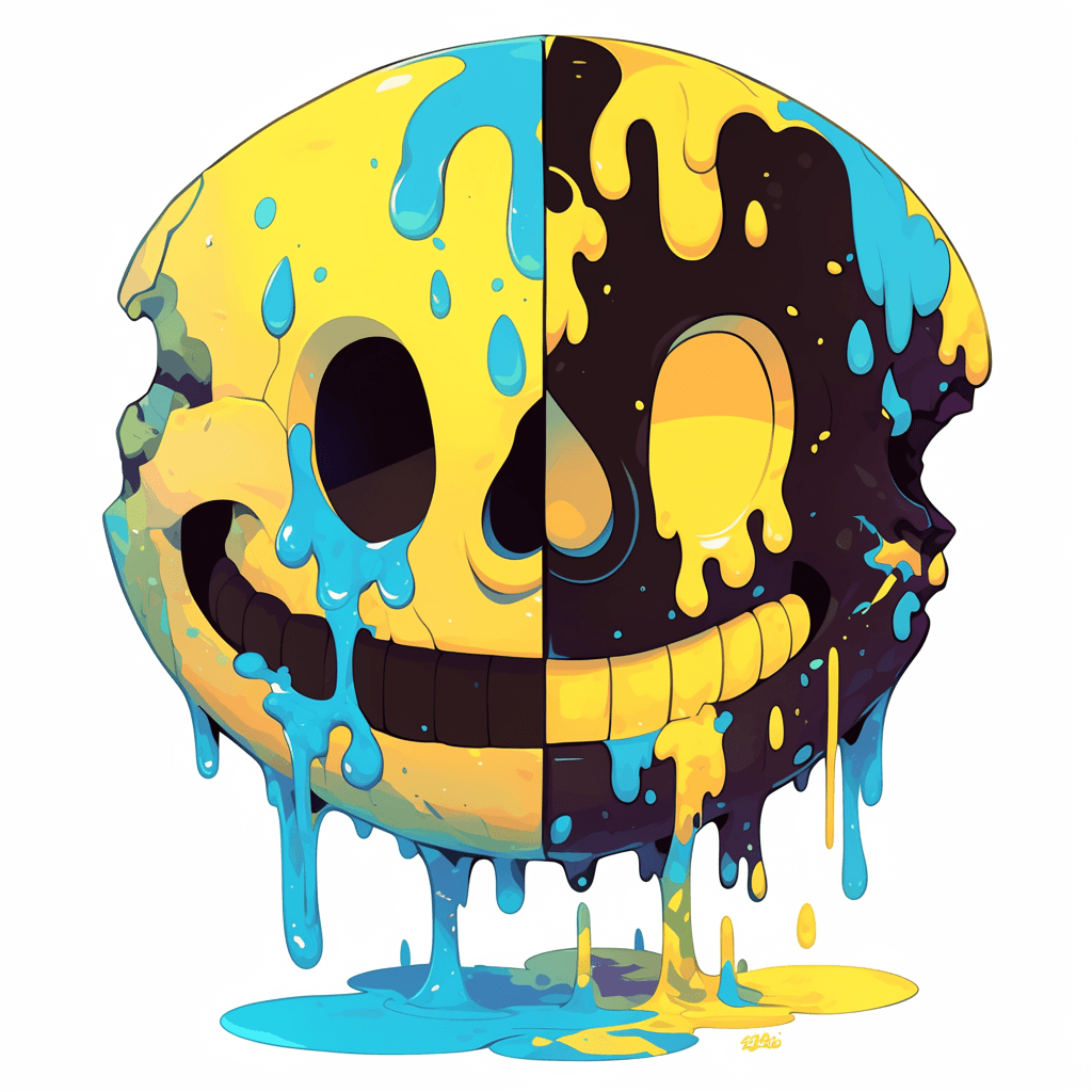 Skull Club original repeating artwork