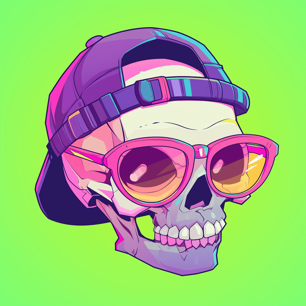 Skull Dash original repeating artwork