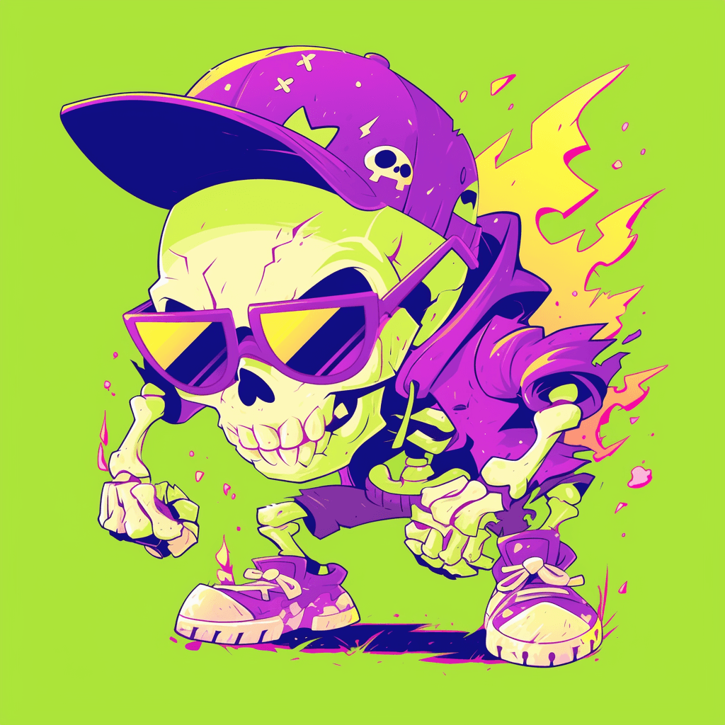 Skull Tone original repeating artwork