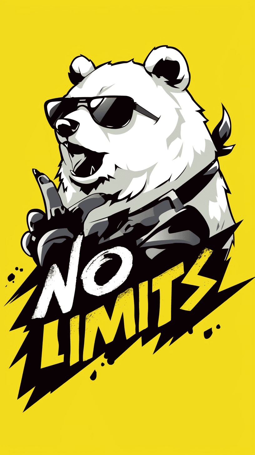 Bear Bounce original repeating artwork