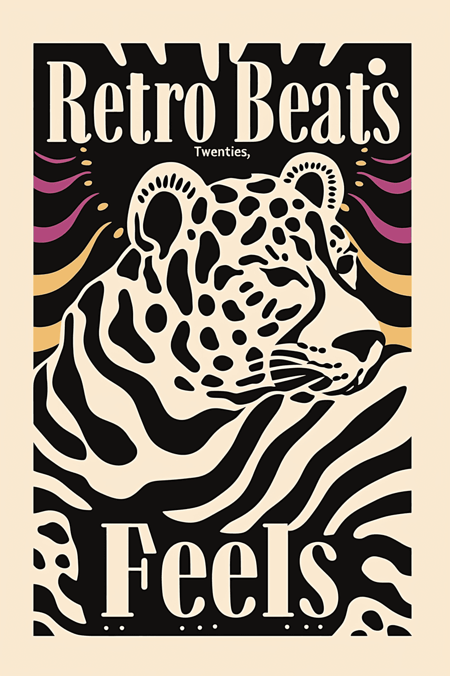Leopard Path original repeating artwork