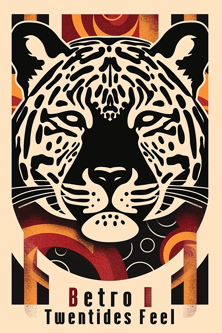 Leopard Spark original repeating artwork