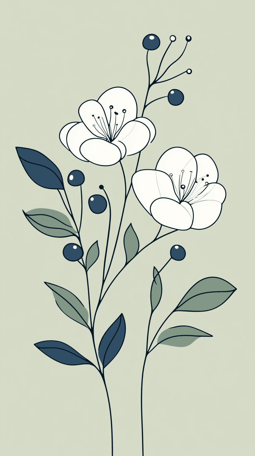 Blossom Flow original repeating artwork