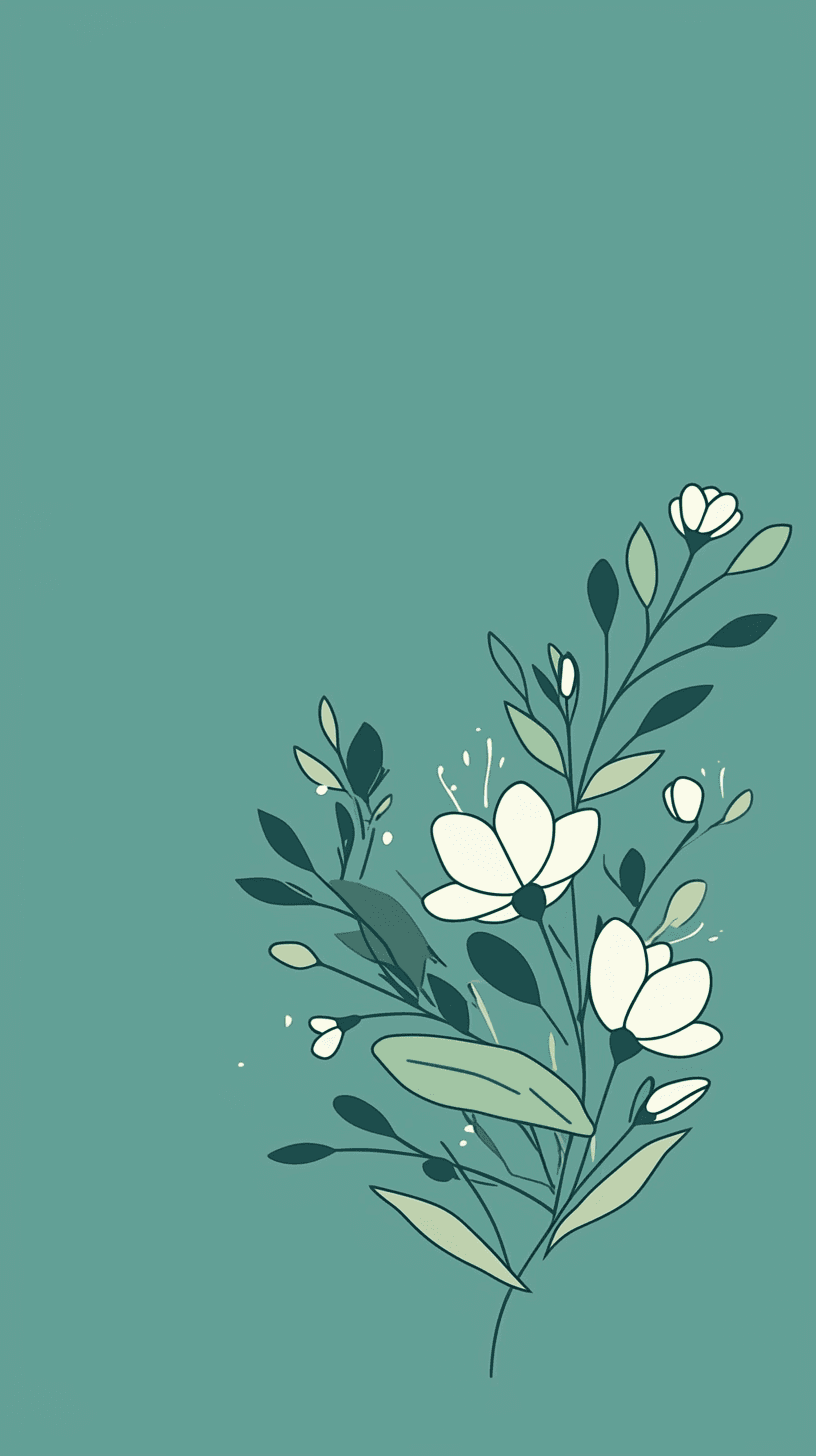 Blossom Route original repeating artwork