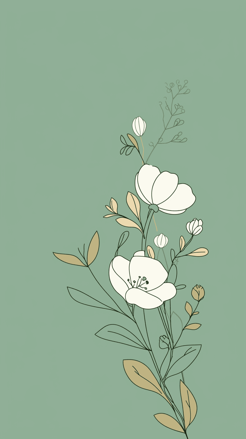 Blossom Evening original repeating artwork