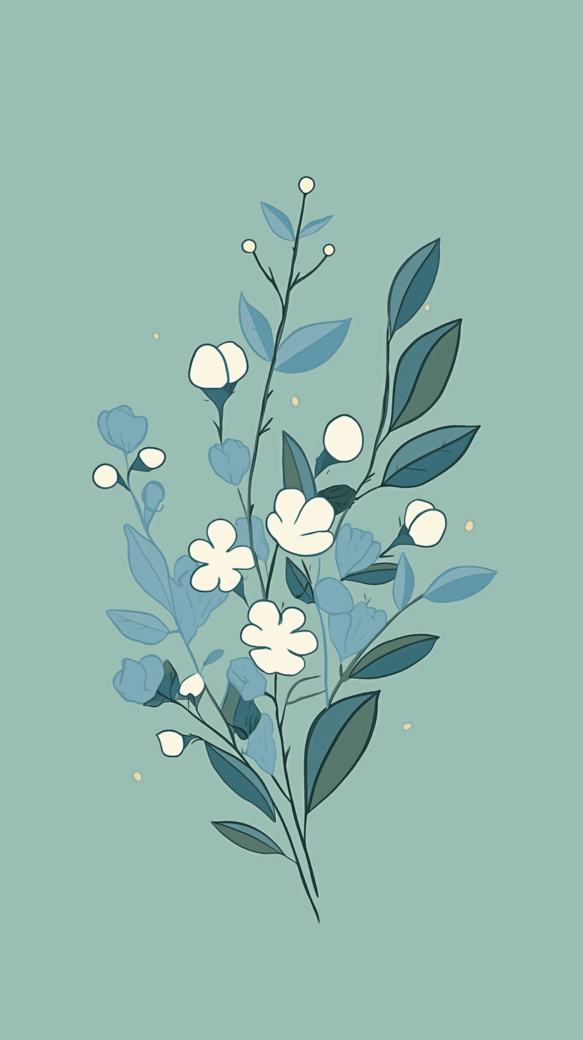 Blossom Bounce original repeating artwork