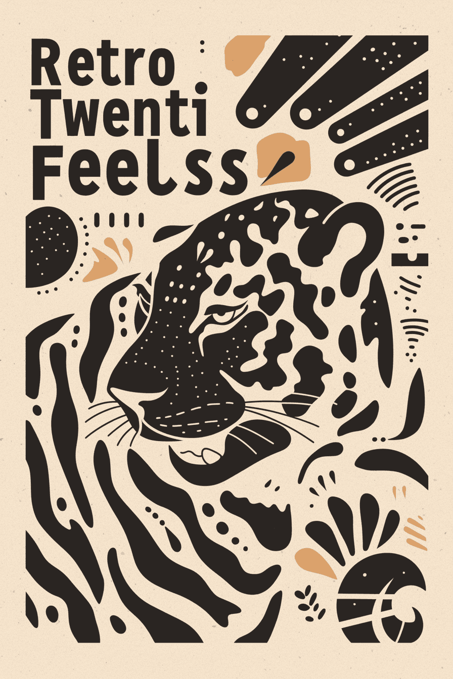Leopard Beats original repeating artwork