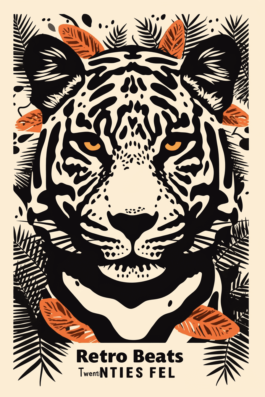 Leopard North original repeating artwork