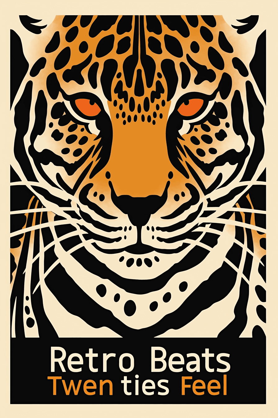 Leopard Crew original repeating artwork