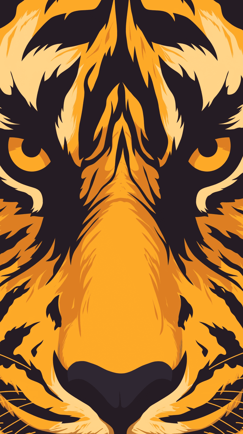Tiger Noon original repeating artwork