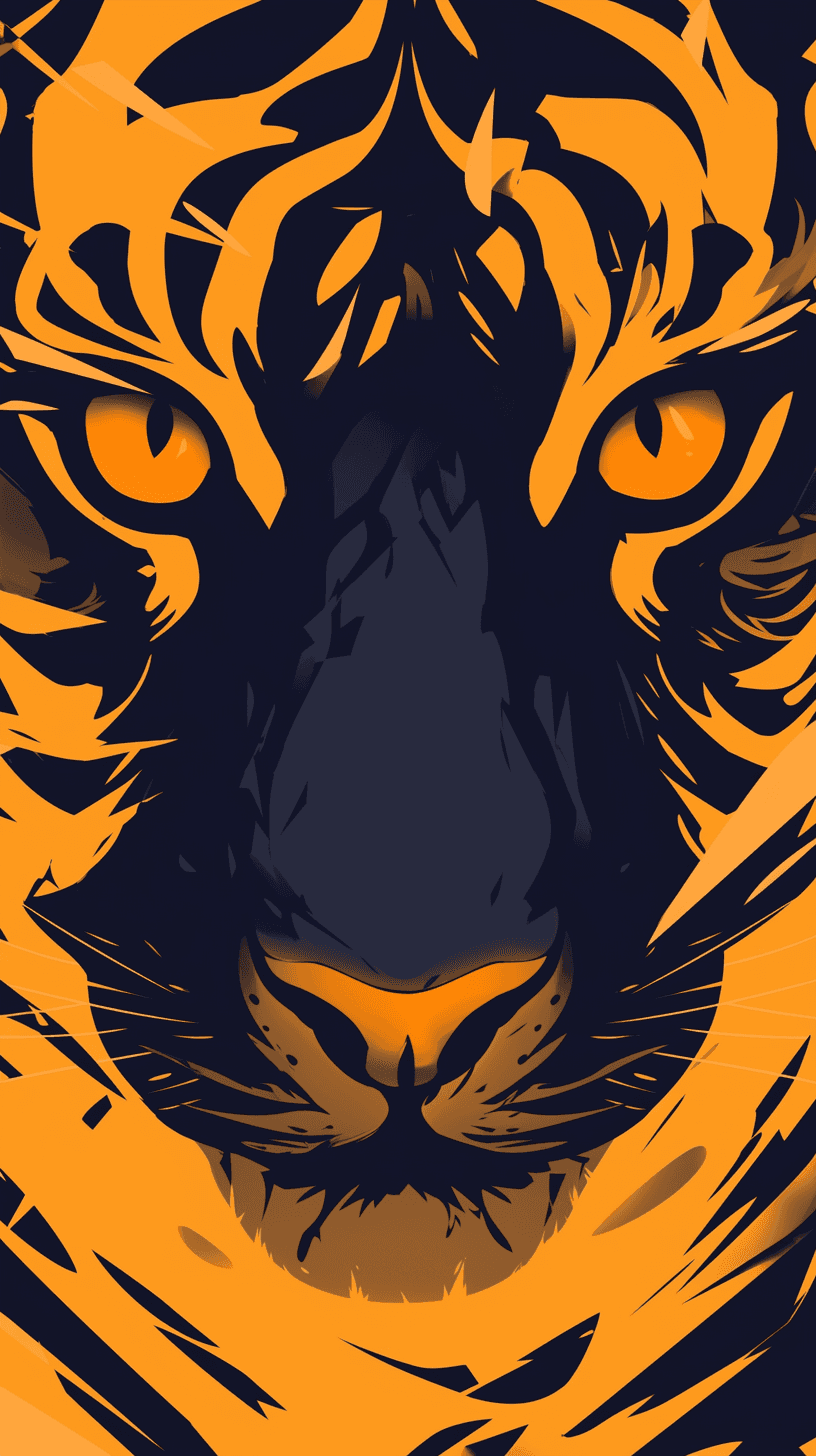 Tiger Label original repeating artwork