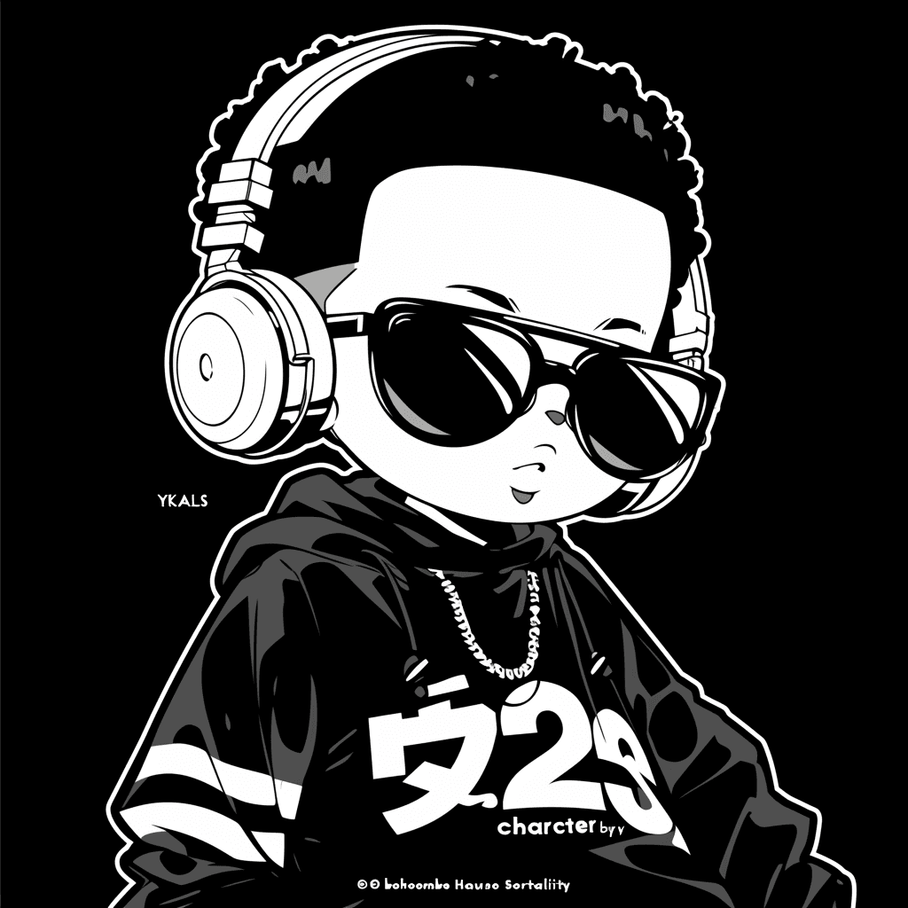 Cool Kid Squad original repeating artwork