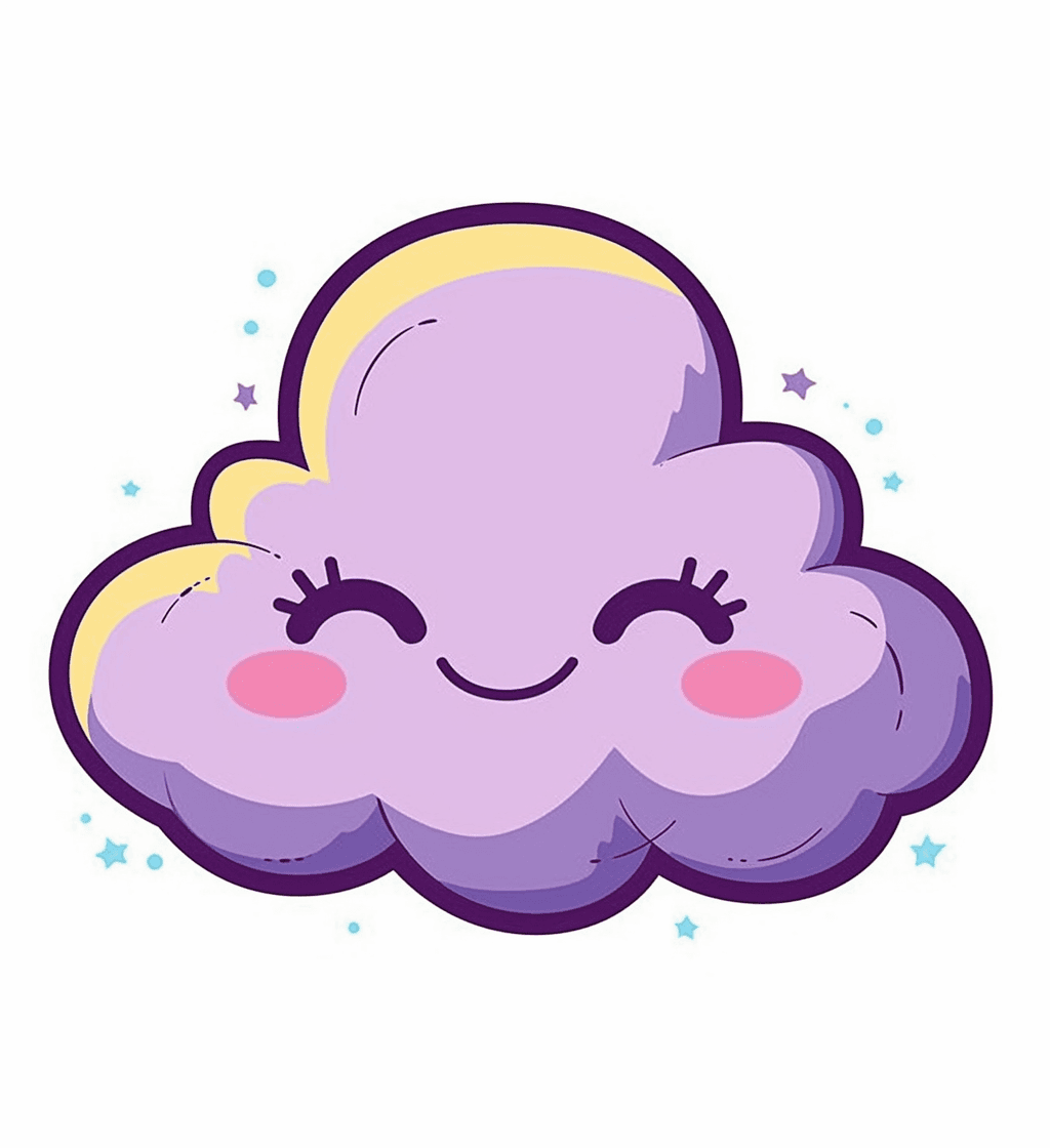 Cloud Moonlit original repeating artwork